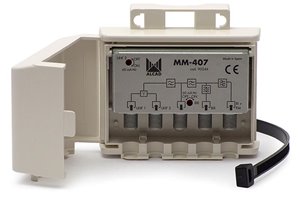 Zwrotnica masztowa MM-407 4wej. FM-VHF-2*UHF ALCAD na złączach F ALCAD