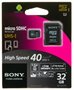 KARTA MicroSD SONY SDHC 32GB + adapter Class10, 40MB/s